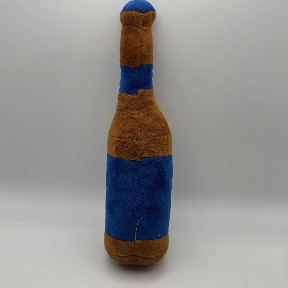 Bud Light Pup Light Dog Toy Plush Squeaky Beer Bottle Rare